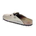Zuecos Birkenstock zapatos Hombre modelo Boston Beige Hebillas