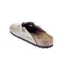 Zuecos Birkenstock zapatos Hombre modelo Boston Beige Hebillas