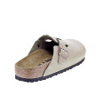 Zuecos Birkenstock zapatos Hombre modelo Boston Beige Hebillas