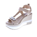 Sandalias Nero Giardini zapatos Mujer modelo E510685D Beige 