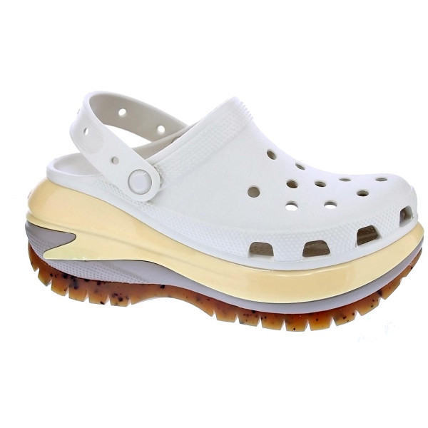 Zuecos Crocs zapatos Mujer modelo Mega Crush Clog Beige 