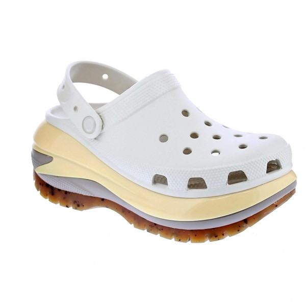 Zuecos Crocs zapatos Mujer modelo Mega Crush Clog Beige 
