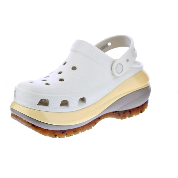 Zuecos Crocs zapatos Mujer modelo Mega Crush Clog Beige 