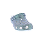 Zuecos Crocs zapatos Niña modelo Classic Iridescent Blanco 