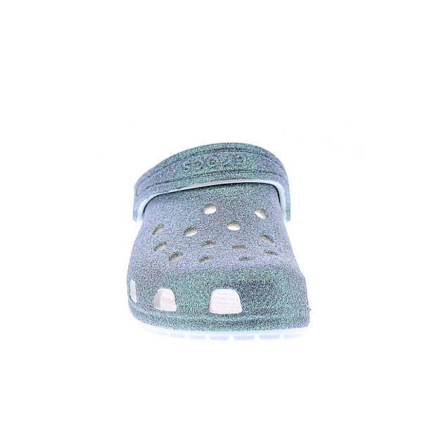 Zuecos Crocs zapatos Niña modelo Classic Iridescent Blanco 