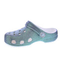 Zuecos Crocs zapatos Niña modelo Classic Iridescent Blanco 