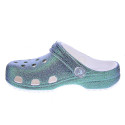 Zuecos Crocs zapatos Niña modelo Classic Iridescent Blanco 