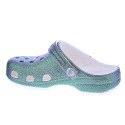 Zuecos Crocs zapatos Niña modelo Classic Iridescent Blanco 