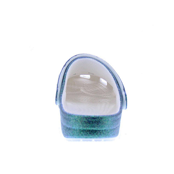 Zuecos Crocs zapatos Niña modelo Classic Iridescent Blanco 