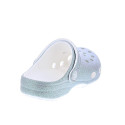 Zuecos Crocs zapatos Niña modelo Classic Iridescent Blanco 