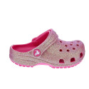Zuecos Crocs zapatos Niña modelo Classic Iridescent Rosa 