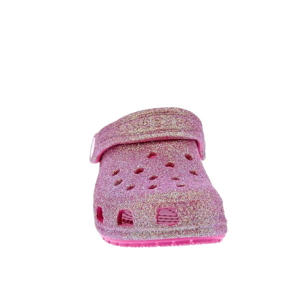 Zuecos Crocs zapatos Niña modelo Classic Iridescent Rosa 