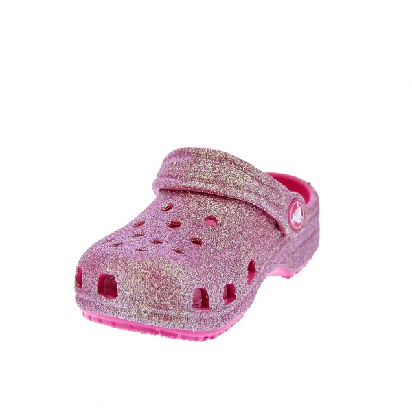 Zuecos Crocs zapatos Niña modelo Classic Iridescent Rosa 