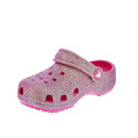 Zuecos Crocs zapatos Niña modelo Classic Iridescent Rosa 