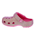 Zuecos Crocs zapatos Niña modelo Classic Iridescent Rosa 