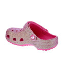 Zuecos Crocs zapatos Niña modelo Classic Iridescent Rosa 