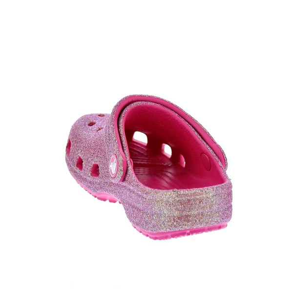 Zuecos Crocs zapatos Niña modelo Classic Iridescent Rosa 