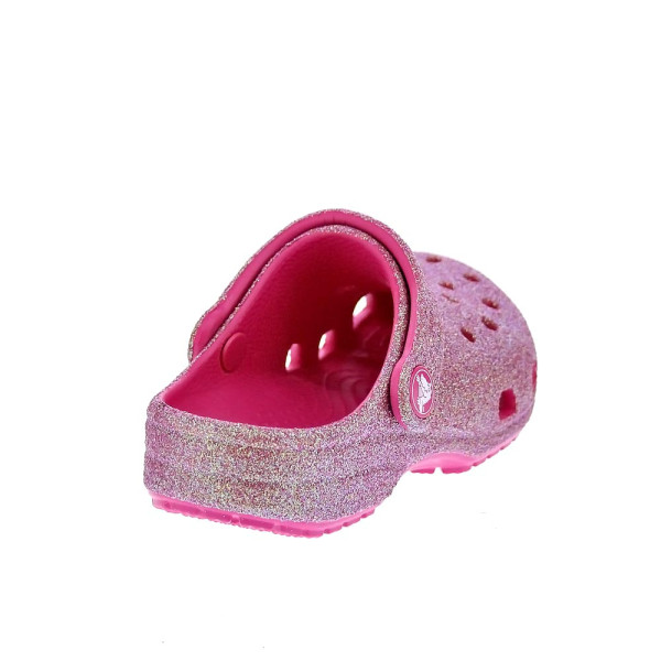 Zuecos Crocs zapatos Niña modelo Classic Iridescent Rosa 
