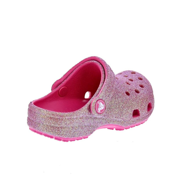 Zuecos Crocs zapatos Niña modelo Classic Iridescent Rosa 