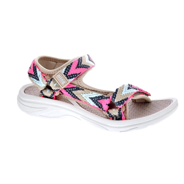 Sandalias Mtng zapatos Mujer modelo Solana Beige Velcro