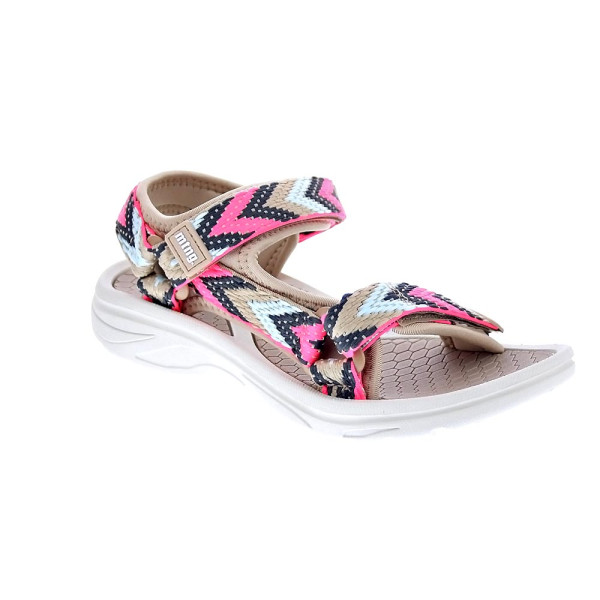 Sandalias Mtng zapatos Mujer modelo Solana Beige Velcro