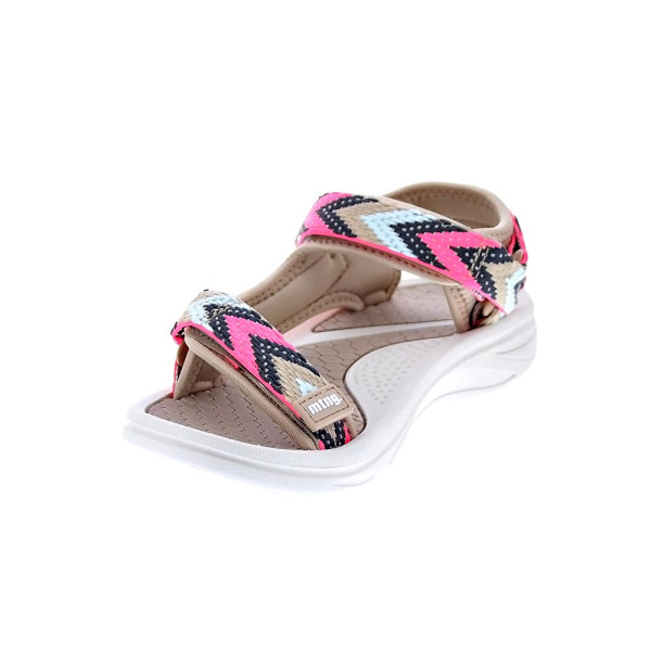 Sandalias Mtng zapatos Mujer modelo Solana Beige Velcro