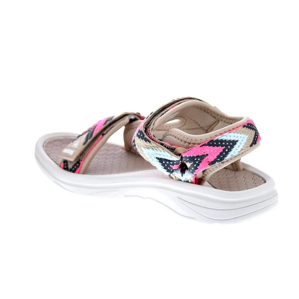 Sandalias Mtng zapatos Mujer modelo Solana Beige Velcro