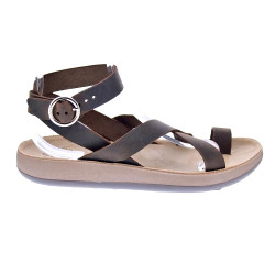 Sandalias Fantasy Sandals zapatos Mujer modelo Noham Beige Hebillas
