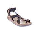 Sandalias Fantasy Sandals zapatos Mujer modelo Noham Beige Hebillas