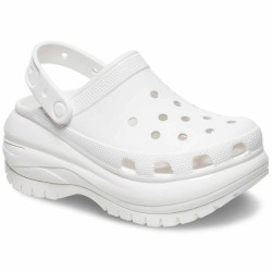 Zuecos Crocs zapatos Mujer modelo Mega Crush Clog Blanco  2