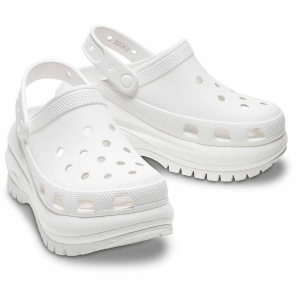 Zuecos Crocs zapatos Mujer modelo Mega Crush Clog Blanco 