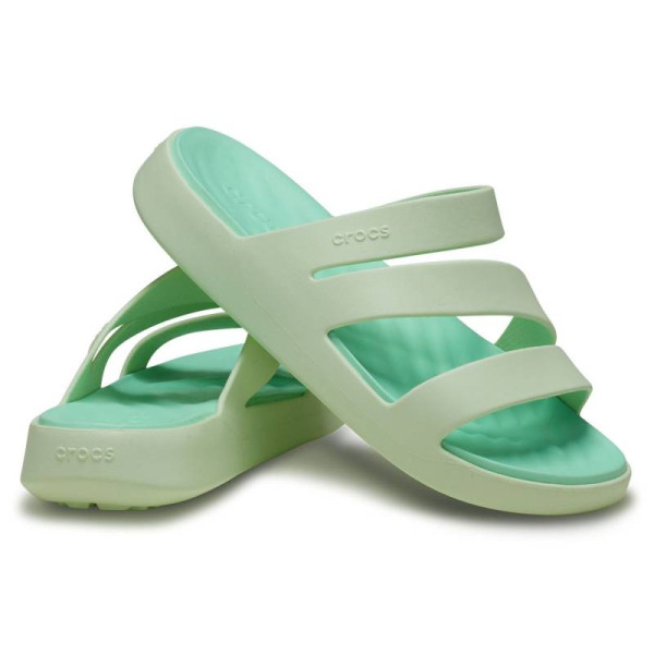 Chanclas Crocs zapatos Mujer modelo Getaway Strappy Verde 