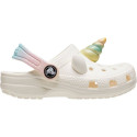 Zuecos Crocs zapatos Niña modelo Classic Iam Rinbow Blanco 