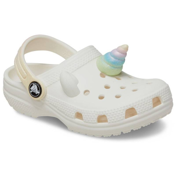 Zuecos Crocs zapatos Niña modelo Classic Iam Rinbow Blanco 