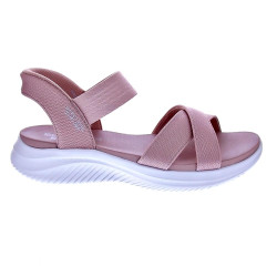 Sandalias Skechers zapatos Mujer modelo Slipins Ultra Flex 3.0 Rosa 