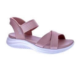 Sandalias Skechers zapatos Mujer modelo Slipins Ultra Flex 3.0 Rosa  2