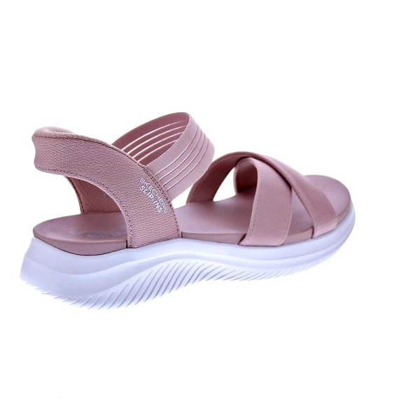 Sandalias Skechers zapatos Mujer modelo Slipins Ultra Flex 3.0 Rosa 