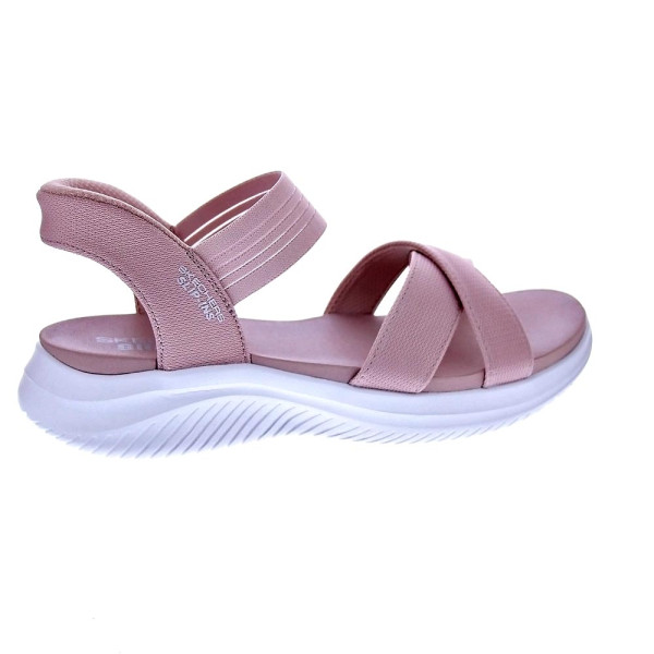 Sandalias Skechers zapatos Mujer modelo Slipins Ultra Flex 3.0 Rosa 