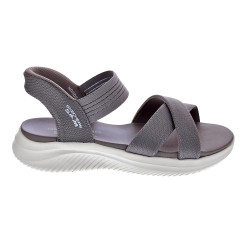 Sandalias Skechers zapatos Mujer modelo Slip-ins Ultra Flex 3.0 Gris 