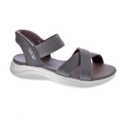 Sandalias Skechers zapatos Mujer modelo Slip-ins Ultra Flex 3.0 Gris  2