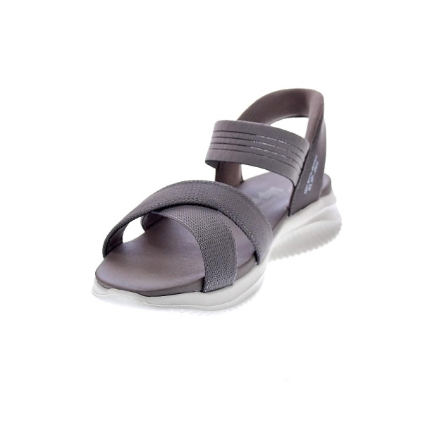 Sandalias Skechers zapatos Mujer modelo Slip-ins Ultra Flex 3.0 Gris 
