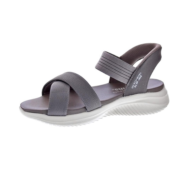Sandalias Skechers zapatos Mujer modelo Slip-ins Ultra Flex 3.0 Gris 