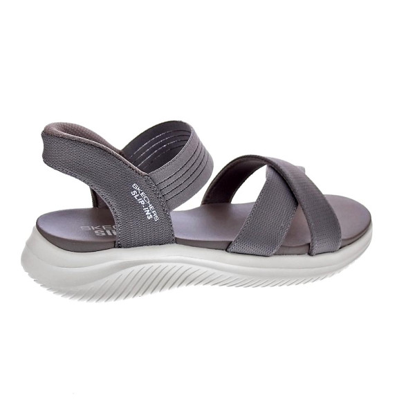 Sandalias Skechers zapatos Mujer modelo Slip-ins Ultra Flex 3.0 Gris 