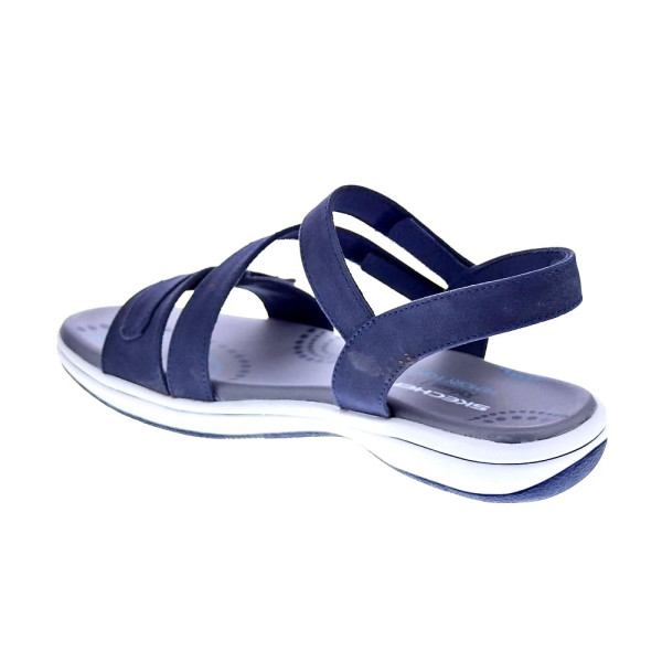 Sandalias Skechers zapatos Mujer modelo Basic Necessity Azul 