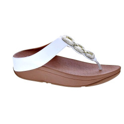 Sandalias FitFlop zapatos Mujer modelo Fino Crystal Blanco  2