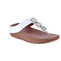 Sandalias FitFlop zapatos Mujer modelo Fino Crystal Blanco 