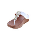 Sandalias FitFlop zapatos Mujer modelo Fino Crystal Blanco 