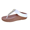 Sandalias FitFlop zapatos Mujer modelo Fino Crystal Blanco 