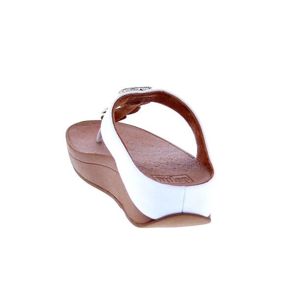 Sandalias FitFlop zapatos Mujer modelo Fino Crystal Blanco 