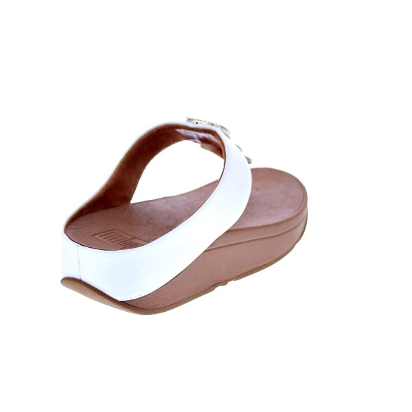 Sandalias FitFlop zapatos Mujer modelo Fino Crystal Blanco 